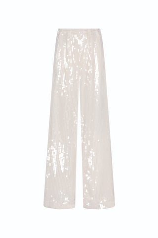 Alba Sequin Pant - Pearl