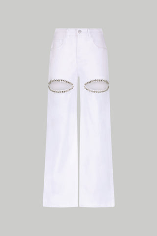 Ivanka Crystal Jean - White (Preorder)
