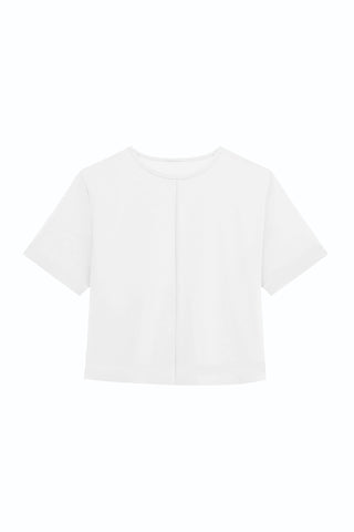 Naya Suede T-Shirt - White