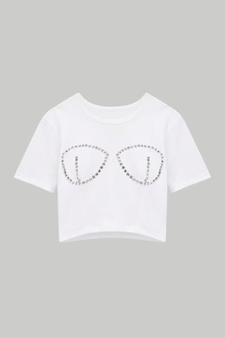 Rya Crystal T-Shirt - White