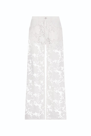 Celeste High Rise Jean - White
