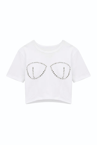 Rya Crystal T-Shirt - White