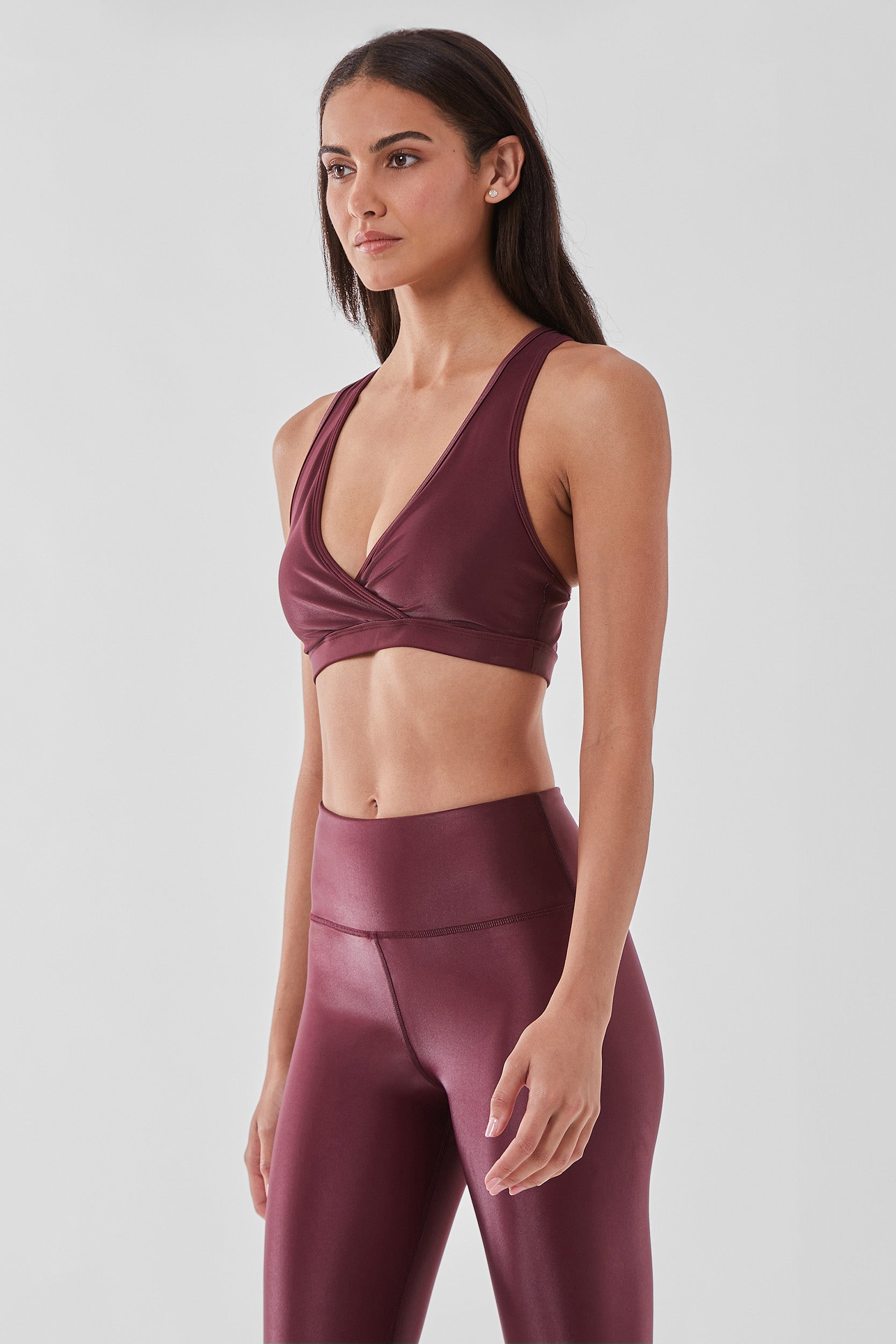 Liquid Edge Bra - Dark Cherry