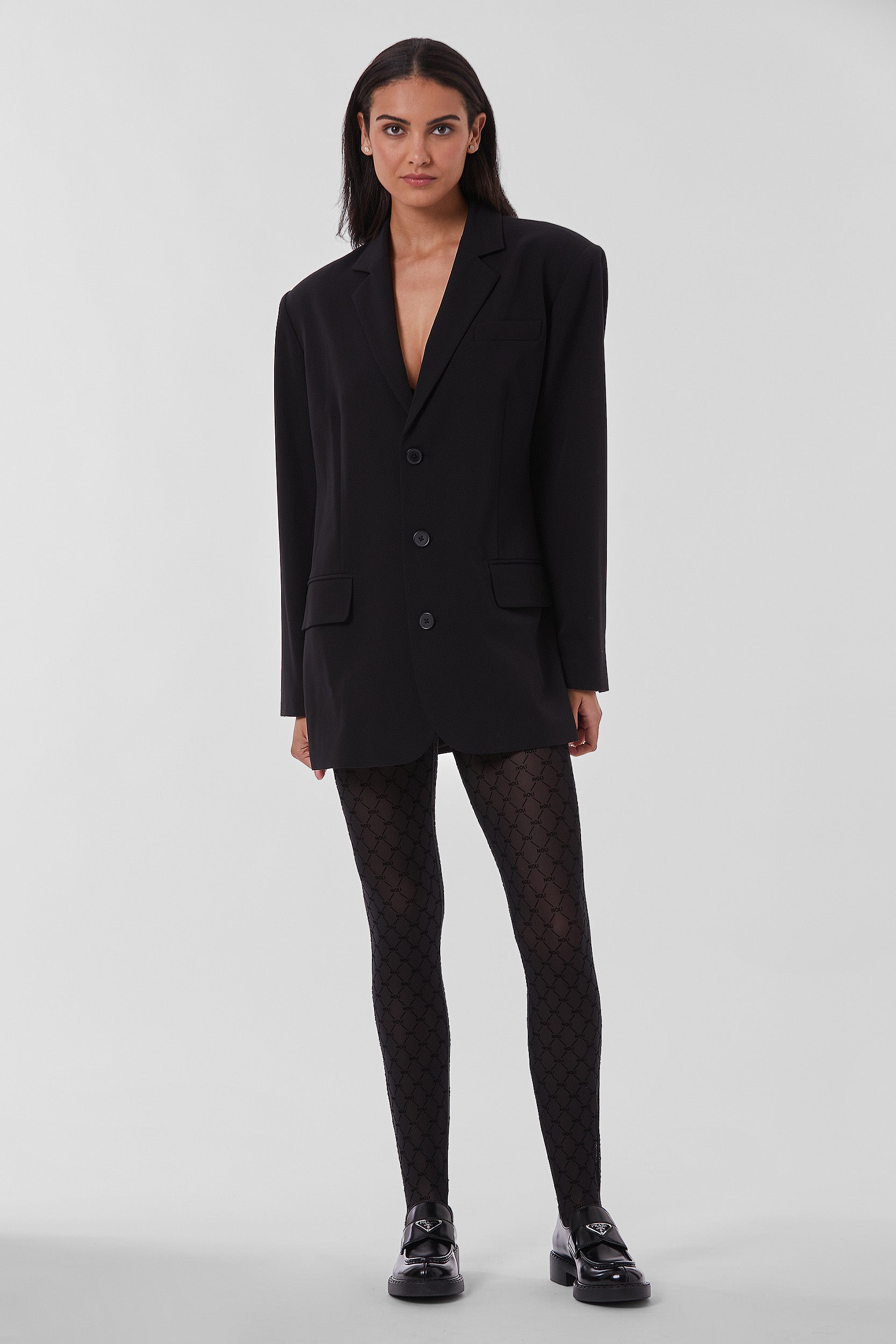 Essential Oversized Blazer - Black