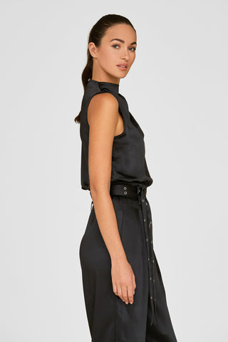 Mara Silk Top - Black