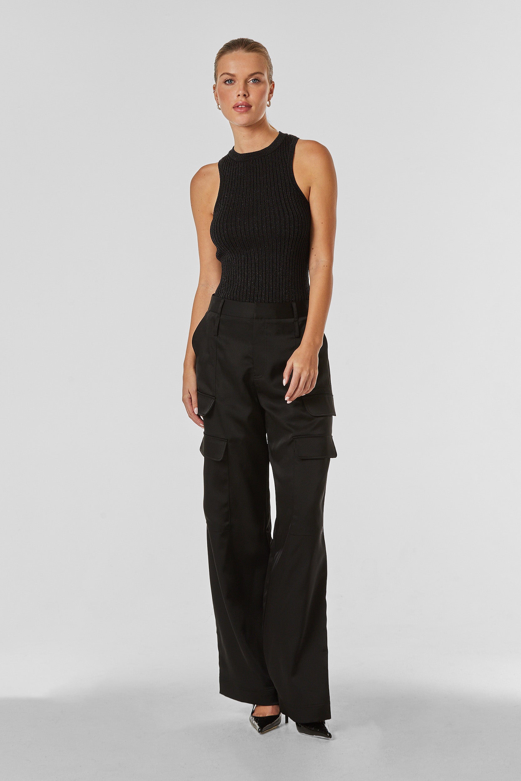 Siren Top - Black Metallic