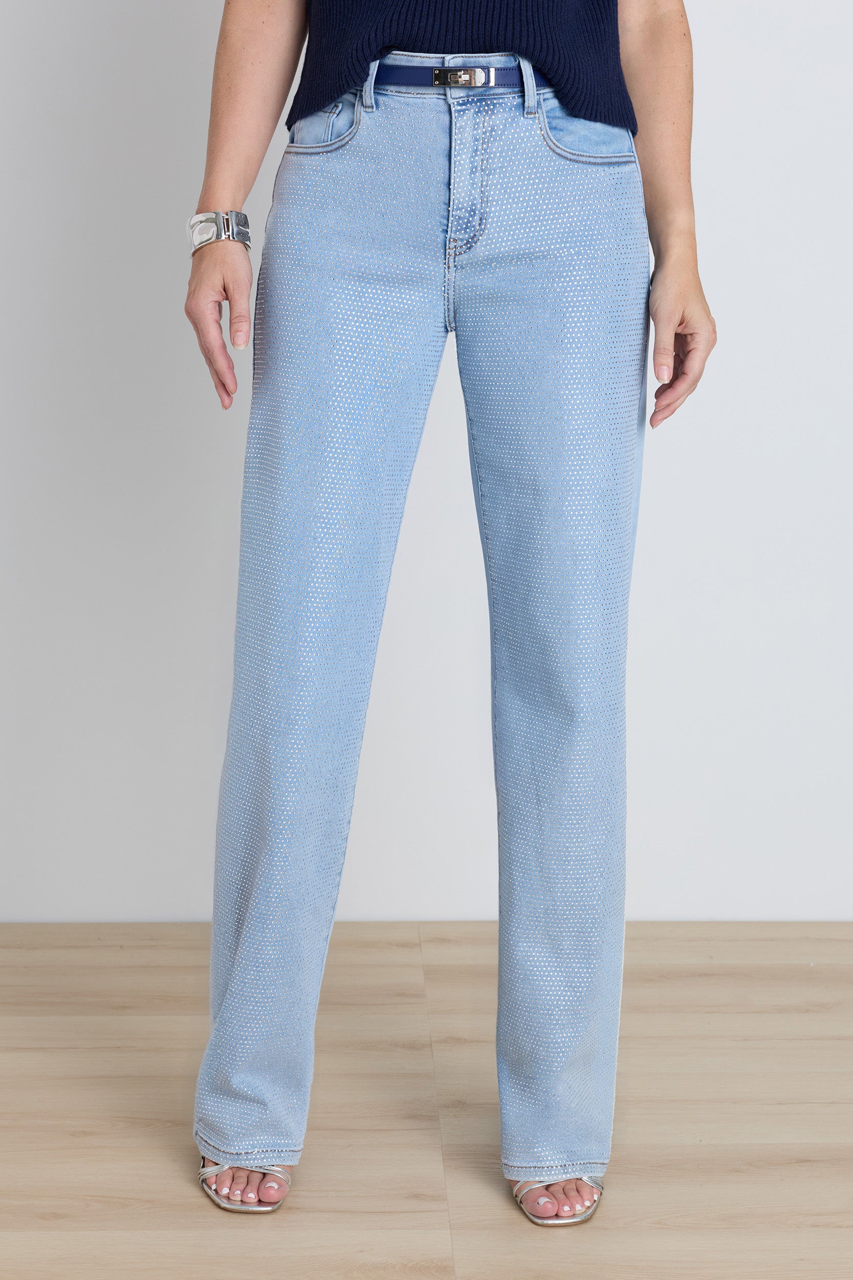 Brynn Crystal Jean - Medium Blue | The Noli Shop