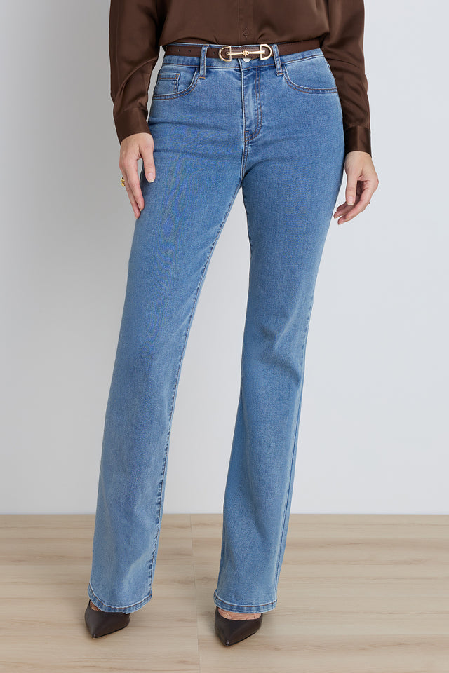 Aria Flare Jean - Medium Blue