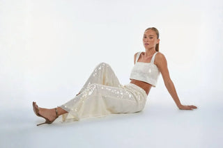 Sequin Pants for Holiday Parties