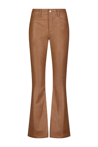 Aria Coated Flare Jean - Mocha