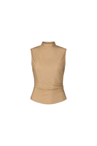 Mia Shimmer Tank - Champagne