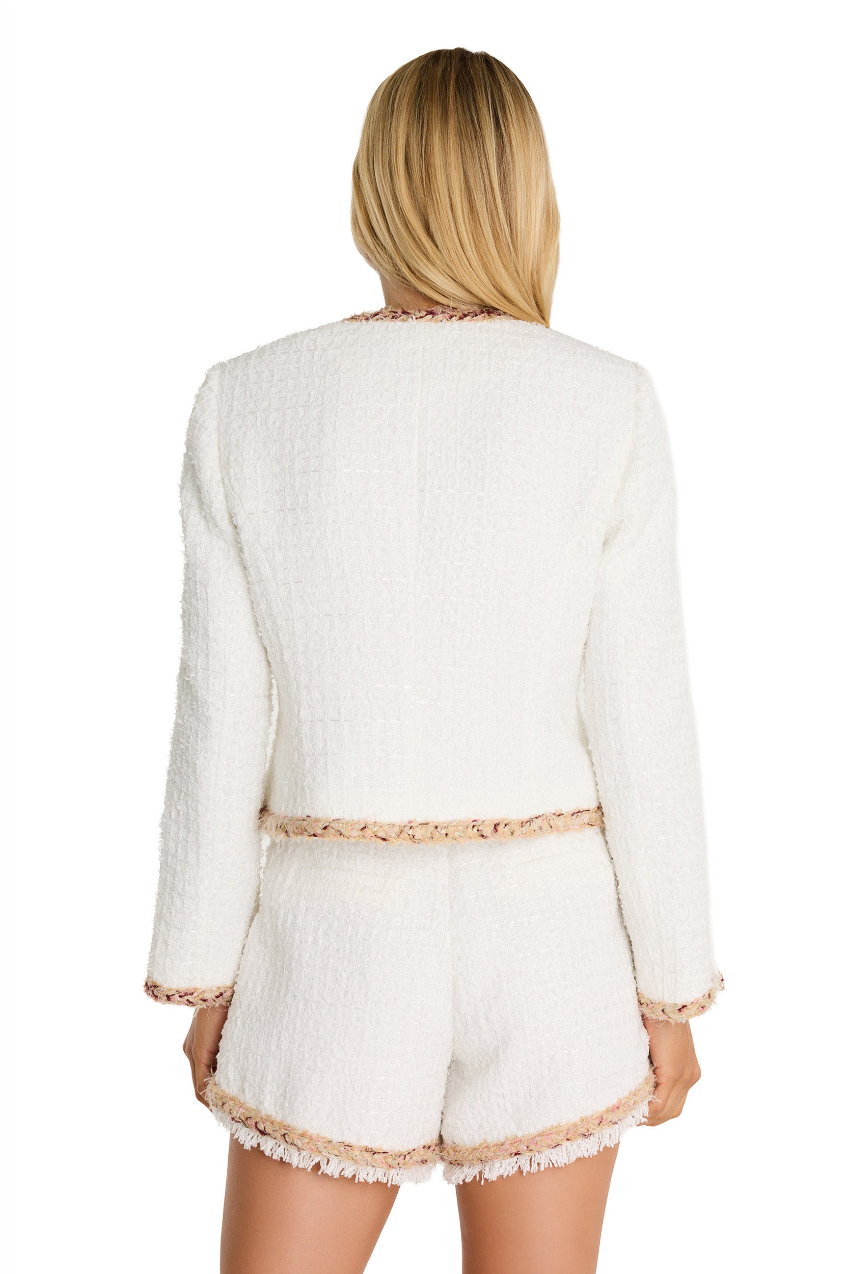 Joane Tweed Jacket - Pearl Multi – The Noli Shop