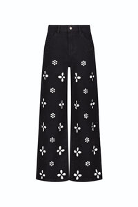 Kaia Pearl High Rise Jean - Black (Preorder)