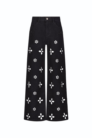 Kaia Pearl High Rise Jean - Black (Preorder)