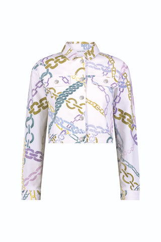 Monaco Denim Jacket - Chain Print (Preorder)