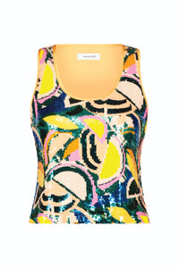 Sophia Sequin Tank - Summer Fruits (Preorder)