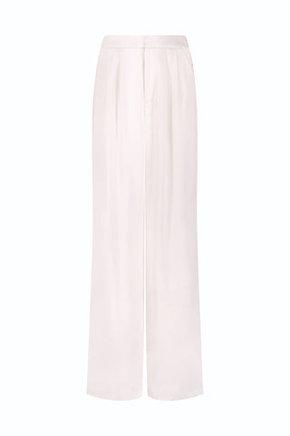Valentina Satin Pant - Pearl