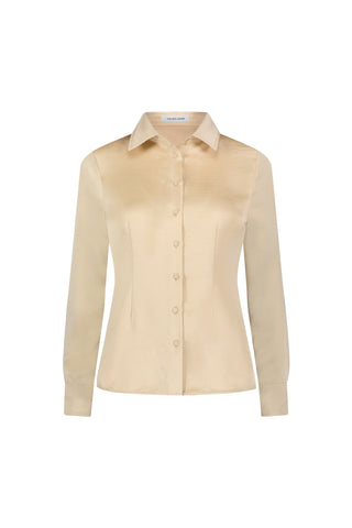 Paulina Silk Blouse - Gold