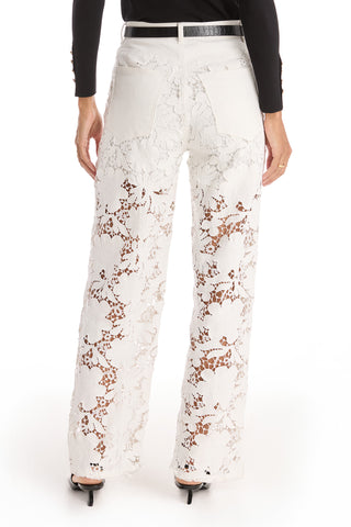 Celeste High Rise Jean - White
