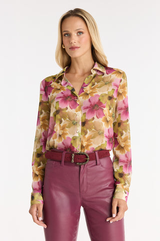 Ana Button Up Shirt - Floral Print