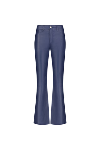 Aria Coated Flare Jean - Sapphire