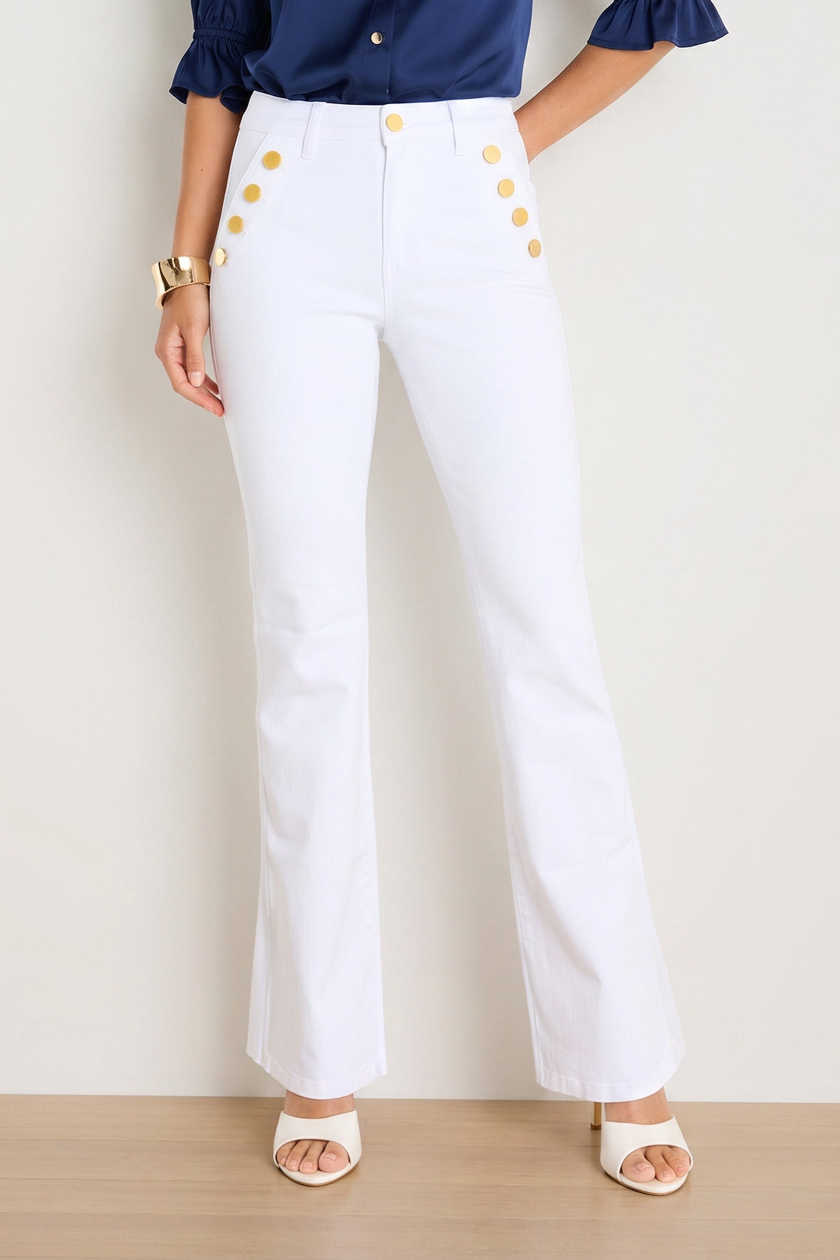 White Bootcut Jeans for Women | The Noli Shop