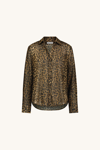 Ana Chiffon Blouse - Leopard