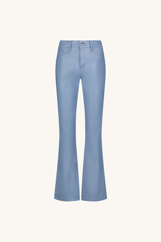 Aria Coated Flare Jean - Coastal Blue