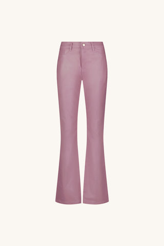 Aria Coated Flare Jean - Mauve