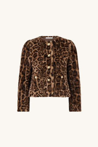 Aviva Fur Jacket - Leopard