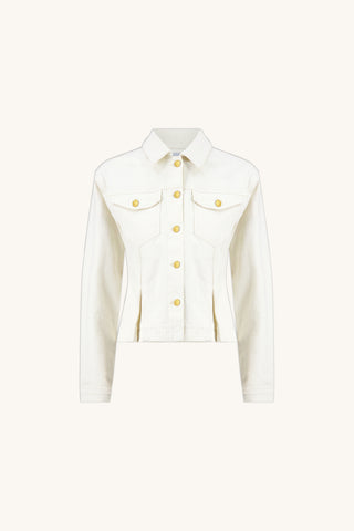 Bethanie Denim Jacket - Ivory