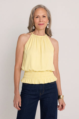 Betsy Halter Top - Sunshine Yellow
