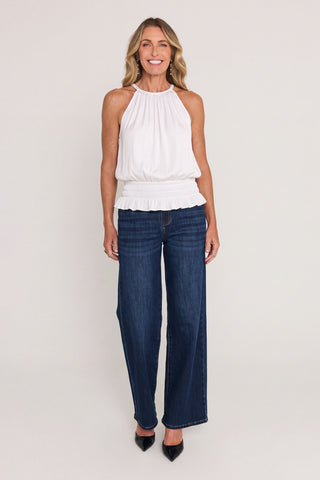 Betsy Halter Top - White