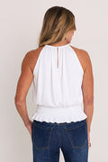 Betsy Halter Top - White