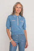 Bobbi Polo Shirt - Serene Blue
