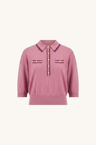 Bobbi Polo Shirt - Dusty Rose
