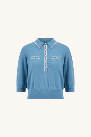 Bobbi Polo Shirt - Serene Blue