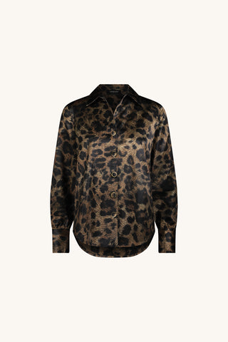 Brooke Silk Blouse - Leopard