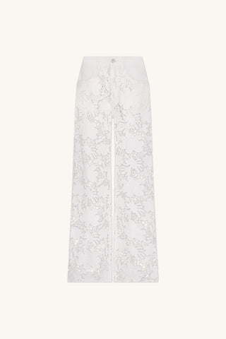 Celeste High Rise Jean - White