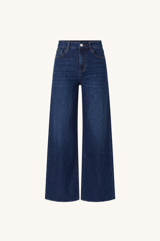 Celeste Slim Palazzo Jean - Dark Wash