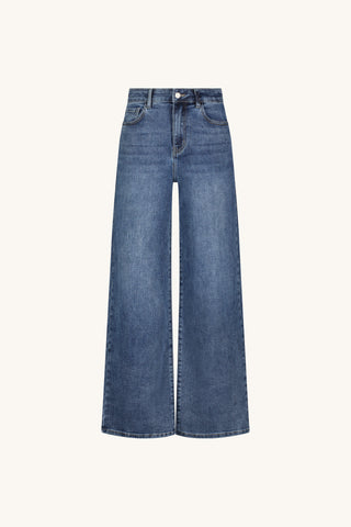 Celeste Slim Palazzo Jean - Medium Blue