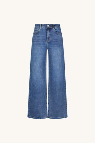 Celeste Slim Palazzo Jean - Medium Blue