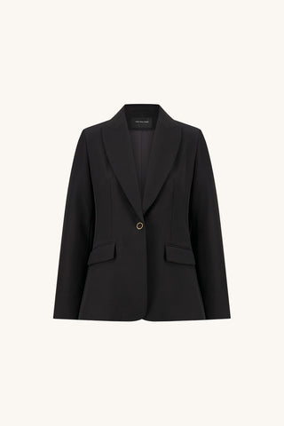 Cheryl Single Breasted Blazer - Black