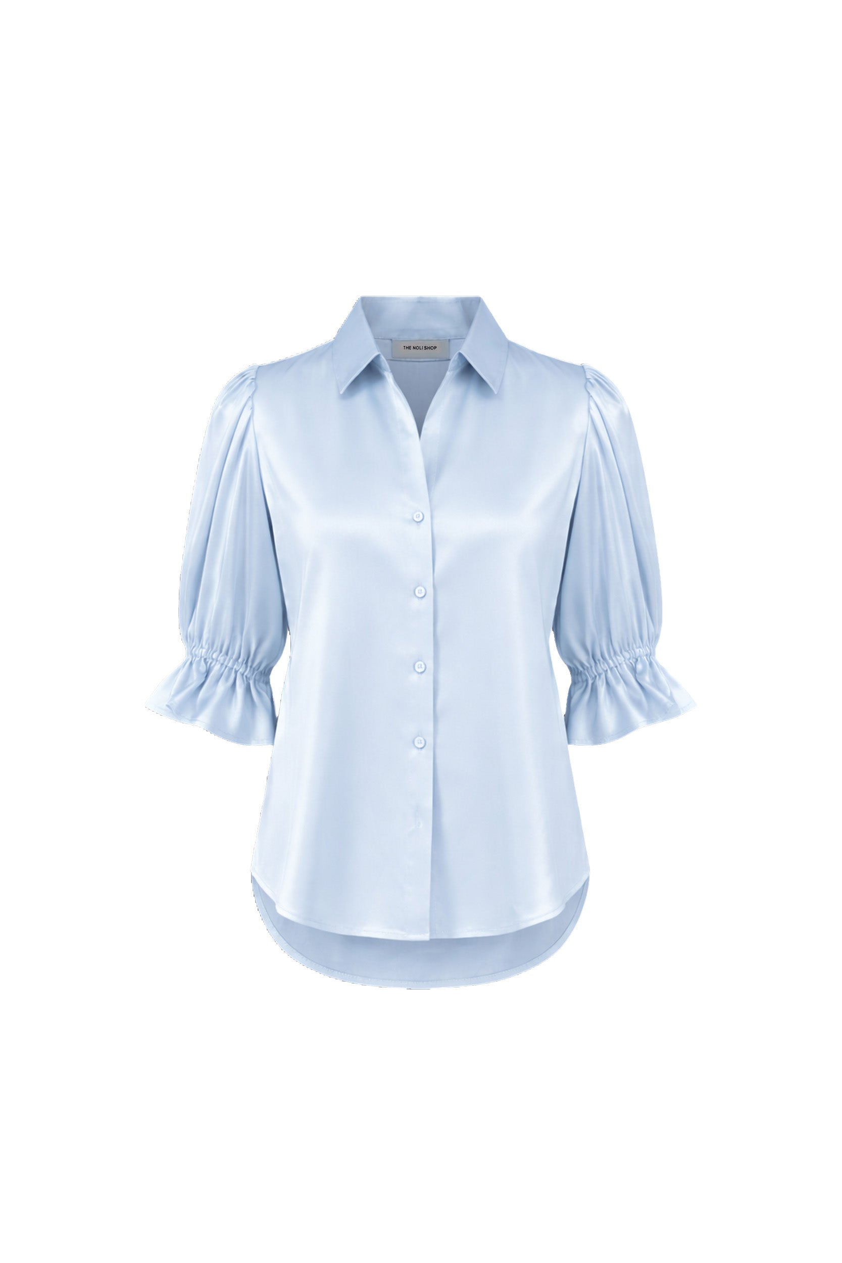 Cindy Ruffle Sleeve Blouse - Sky Blue – The Noli Shop