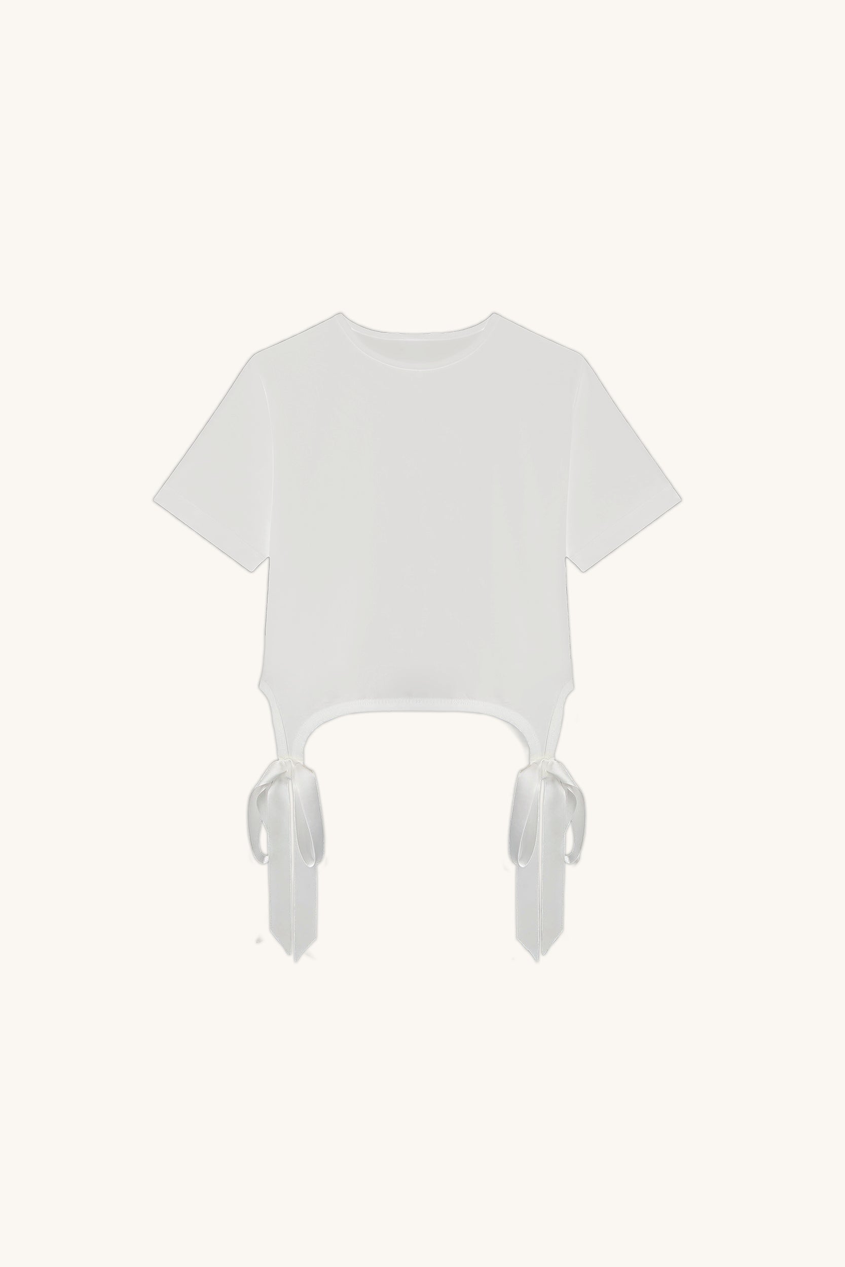 Diana Satin Bow Shirt - White | The Noli Shop