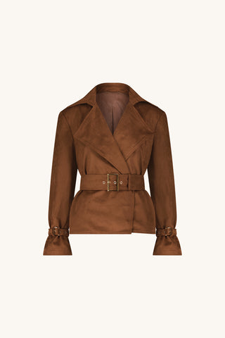 Ellen Suede Jacket - Chestnut
