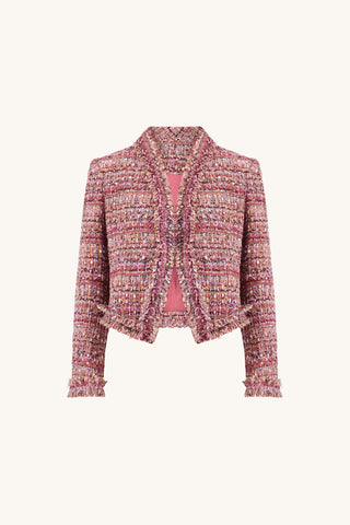Florence Tweed Jacket - Rosewood Multi