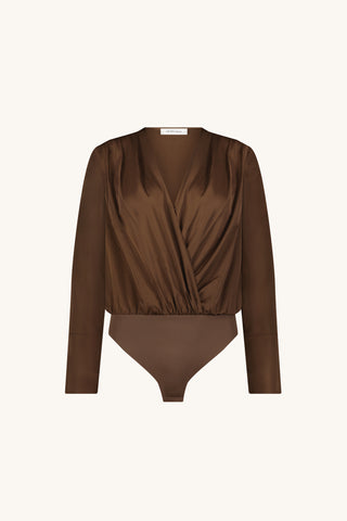 Frances Silk Bodysuit - Java
