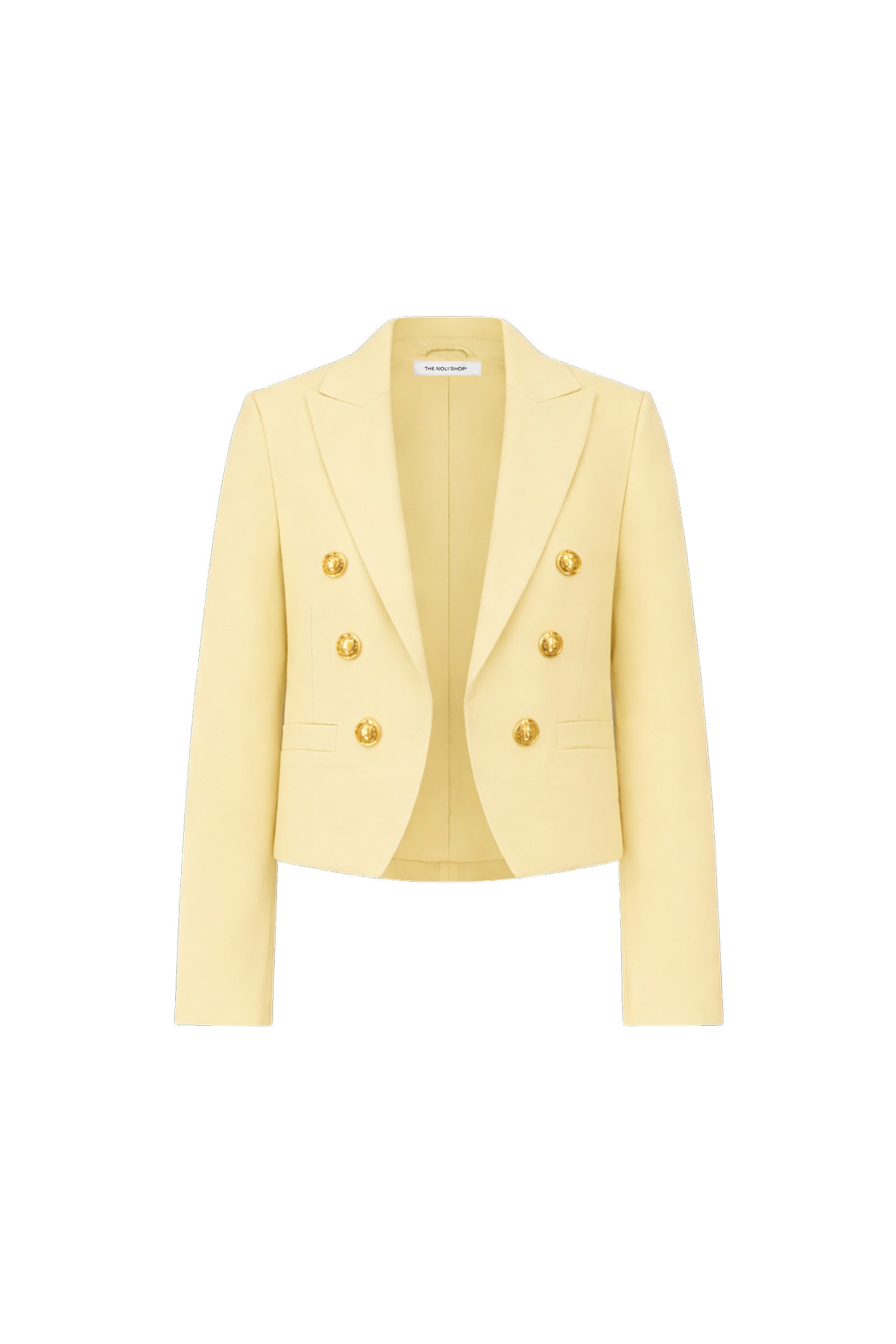 Gabrielle Double Breasted Blazer - Sunshine Yellow – The Noli Shop