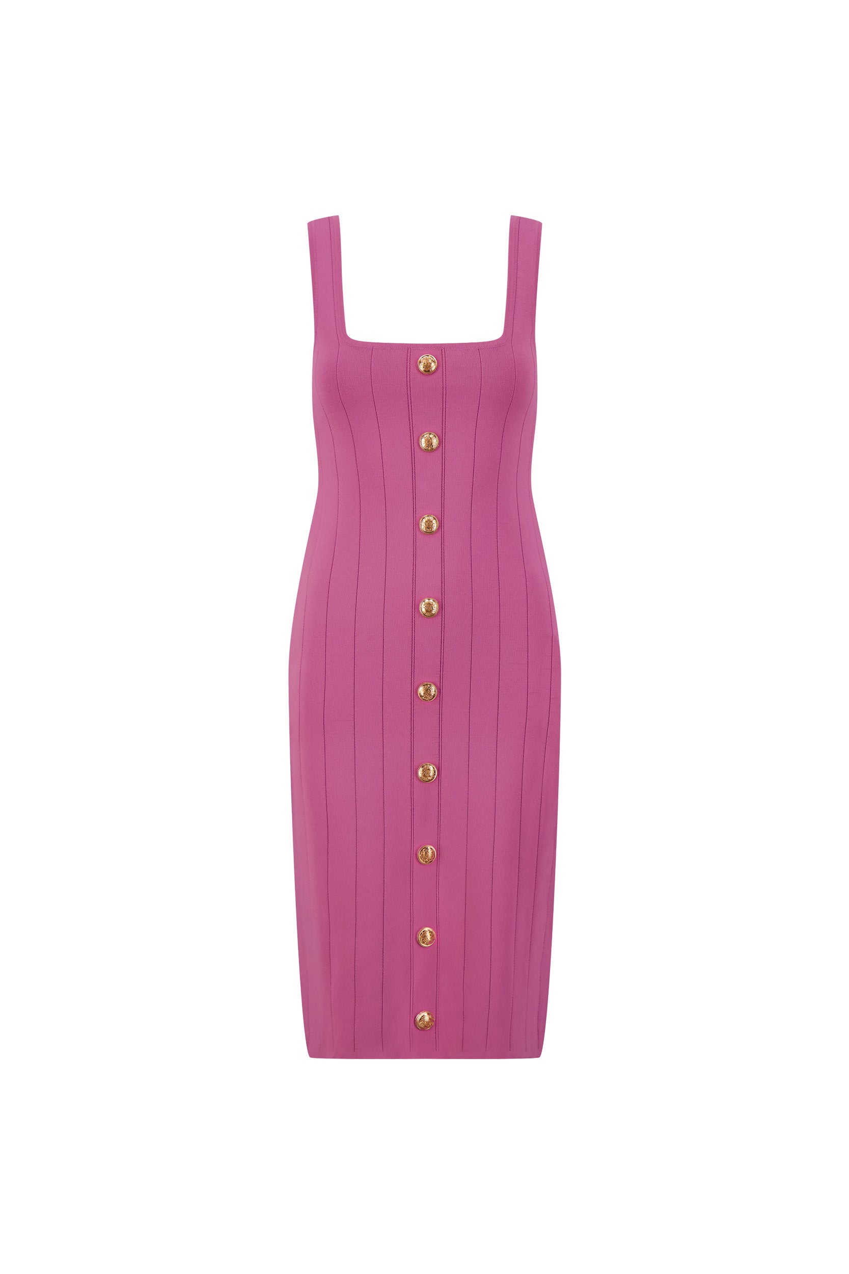 The Noli Shop Women's Helena Button Dress - Petal Pink The Noli Shop Women's Helena Button Dress - Petal Pink